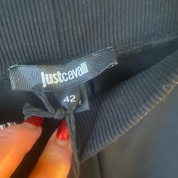 NWT Authentic Just Cavalli Track Pants/leggings- SZ 42 (US 6) or size Medium - Picture 14 of 16